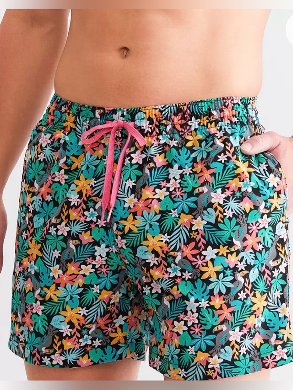 Chubbies The Bloomerangs Stretch Swim Trunks Sz S